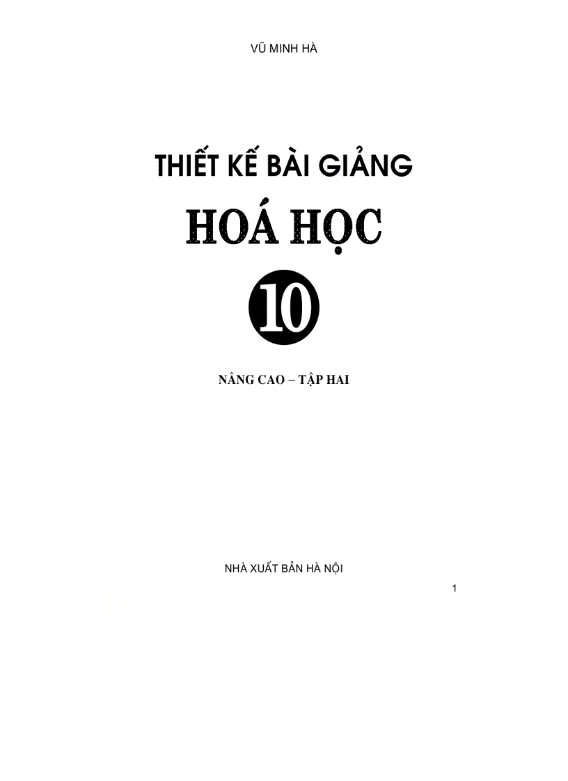 Sách tkbg hóa 10 nâng cao tập ii