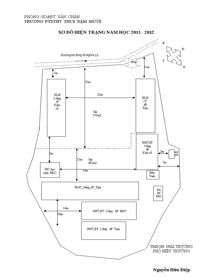 Sơ đồ hiện trạng MB 2011 2012