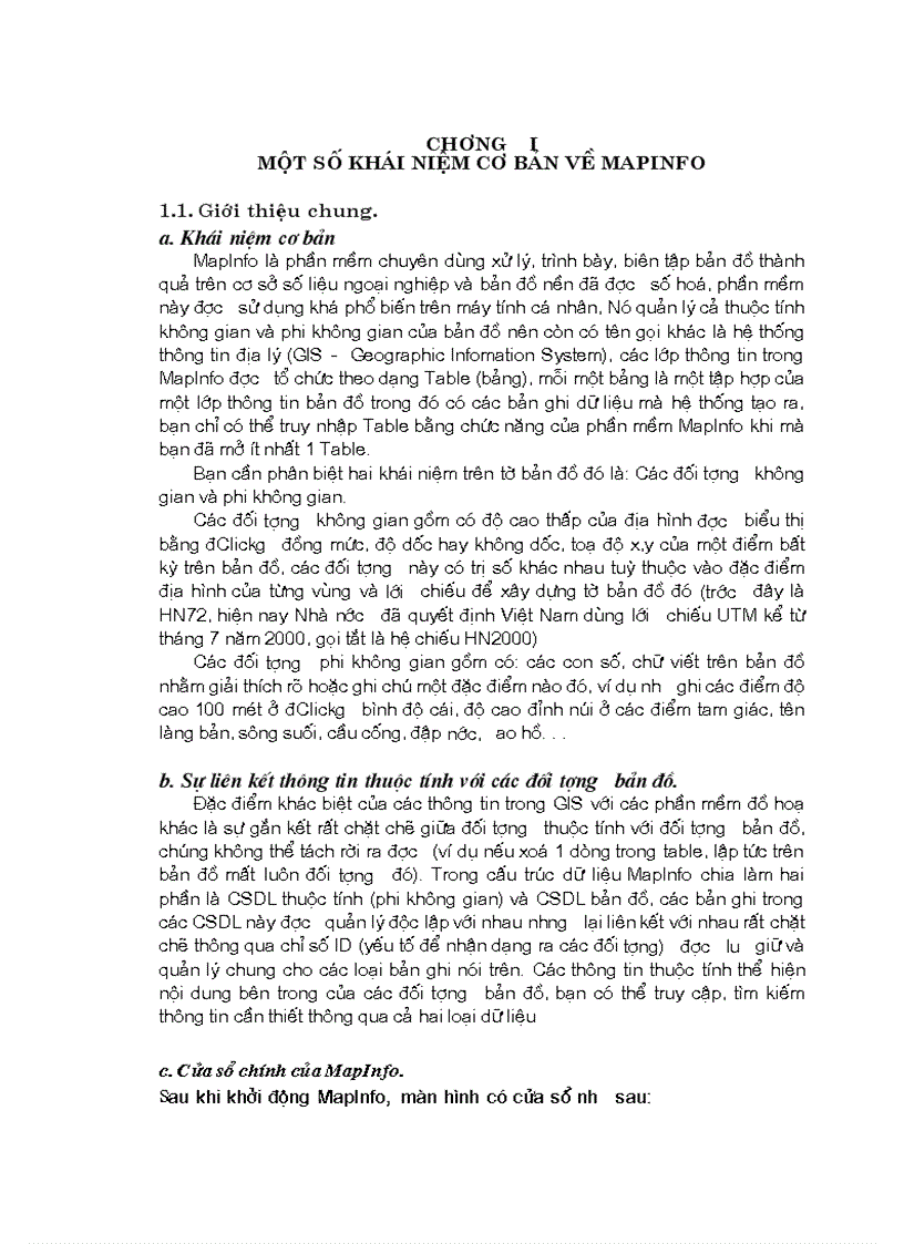 Sử dụng mapinfow