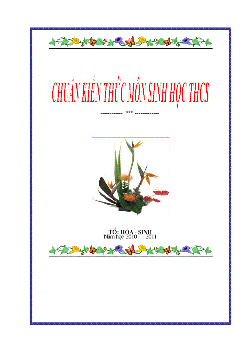 SINH HOC thcs CHUAN KIEN THUC