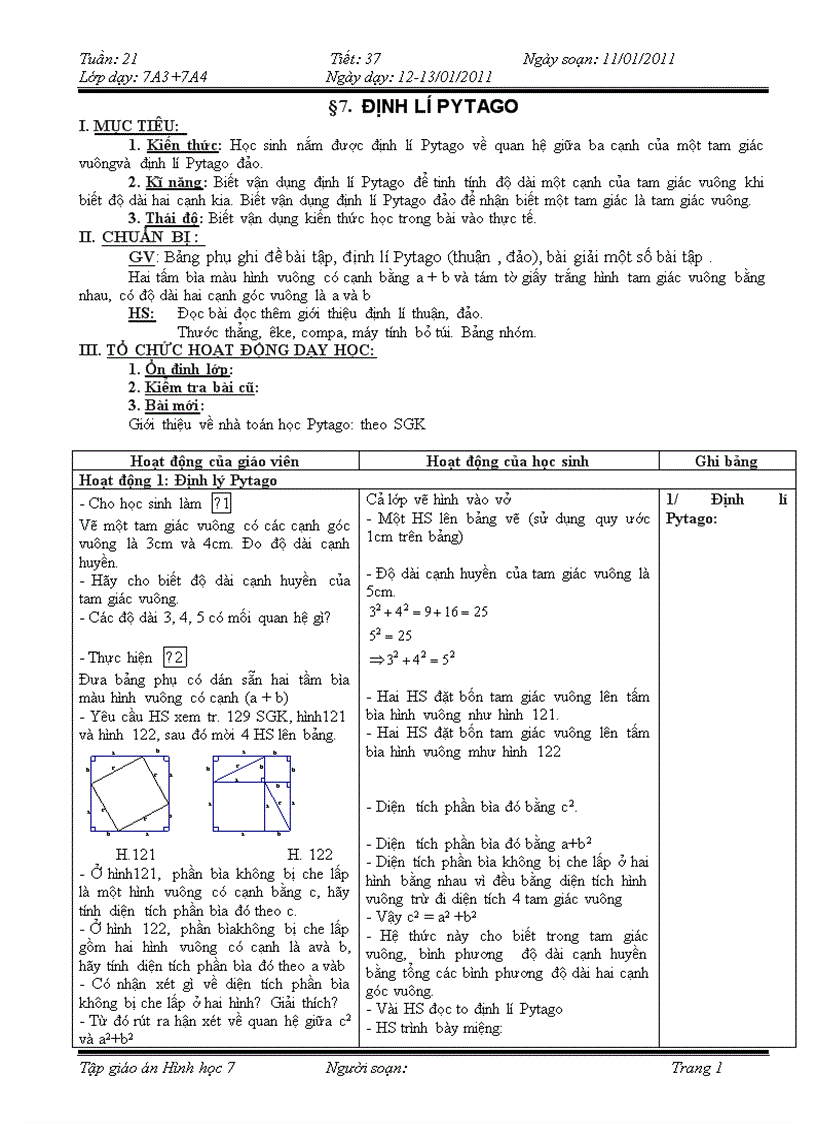 Tiết 37 HH7