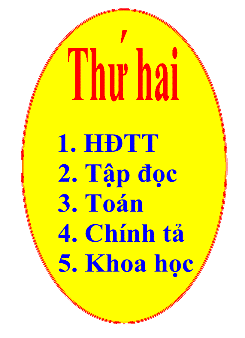 Thoi khoa bieu lop 4