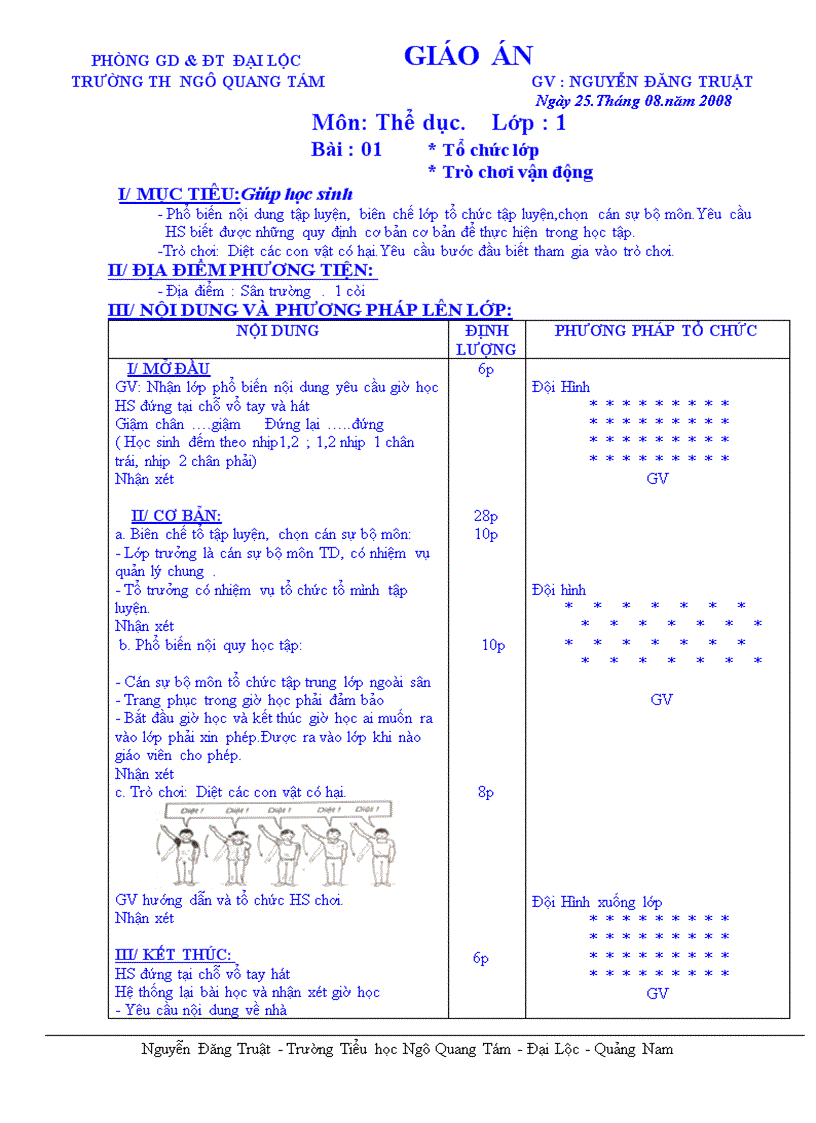 Thể dục lớp 1