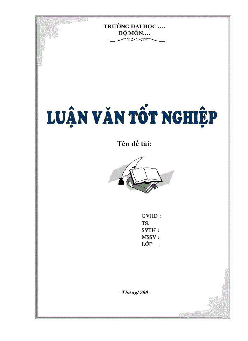 Trang bìa sử dụng làm luận văn báo cáo rát đẹp