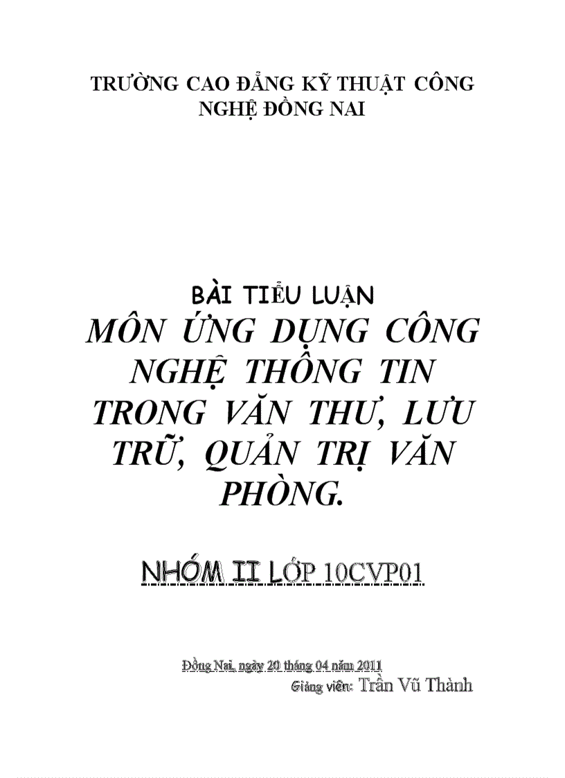 Thực trạng ứng dụng công nghệ thông tin cấp trung ương