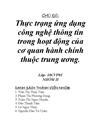 Thực trạng ứng dụng công nghệ thông tin cấp trung ương