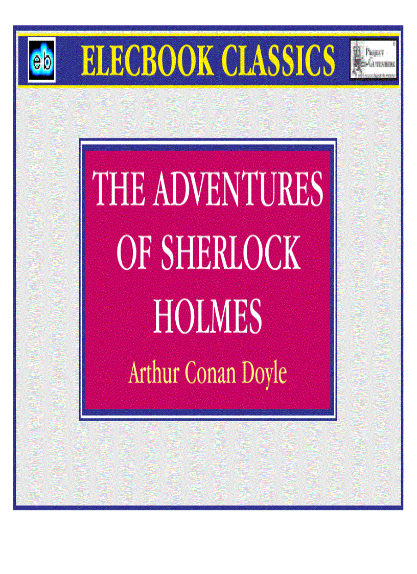 The adventures of sherlock holmes