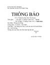 Thông báo đại hội chi đoàn