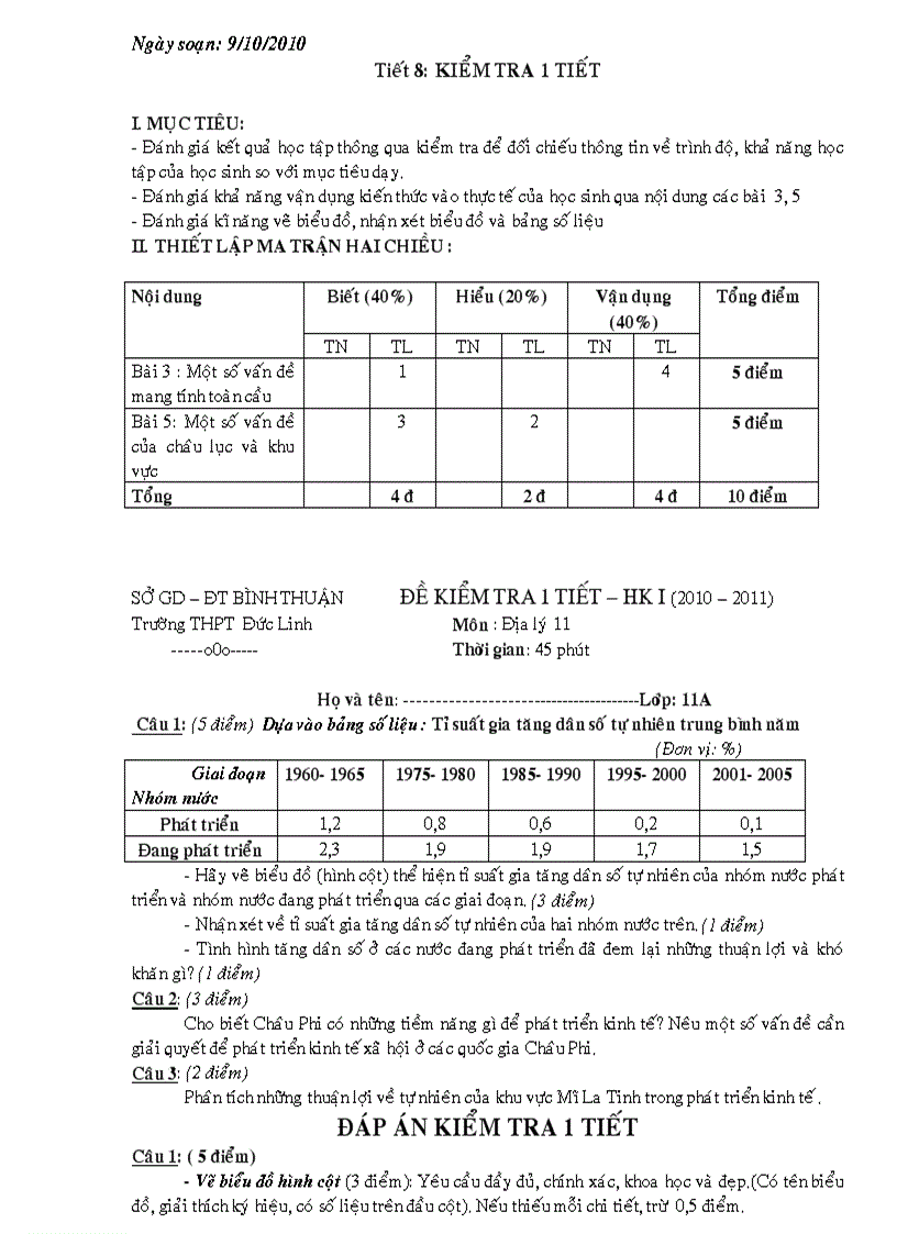 Tiet 8 KT 1 tiet diali 11