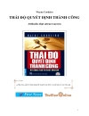 Thái độ quyết định thành công