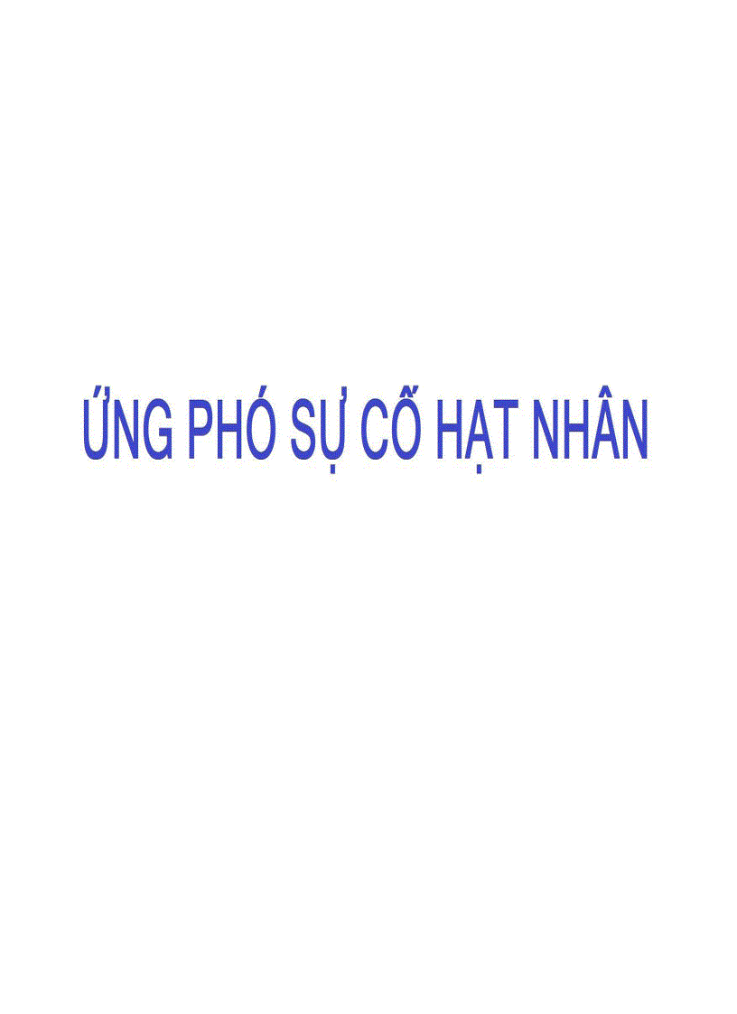 Ứng phó sự cố hạt nhân