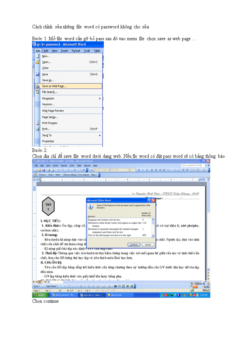 Xóa password