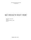 Kế hoạch dạy học hóa 8 2010