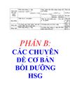 Các chuyên đề BD Hóa THCS