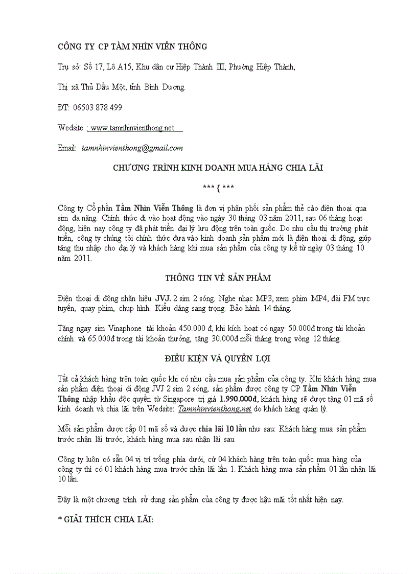 Cơ hội kinh doanh