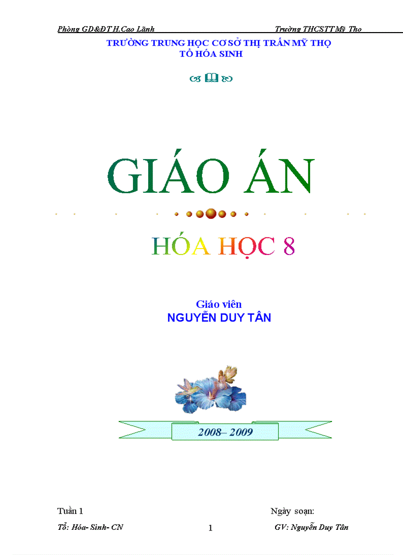 Giaoan hoa8 100 new