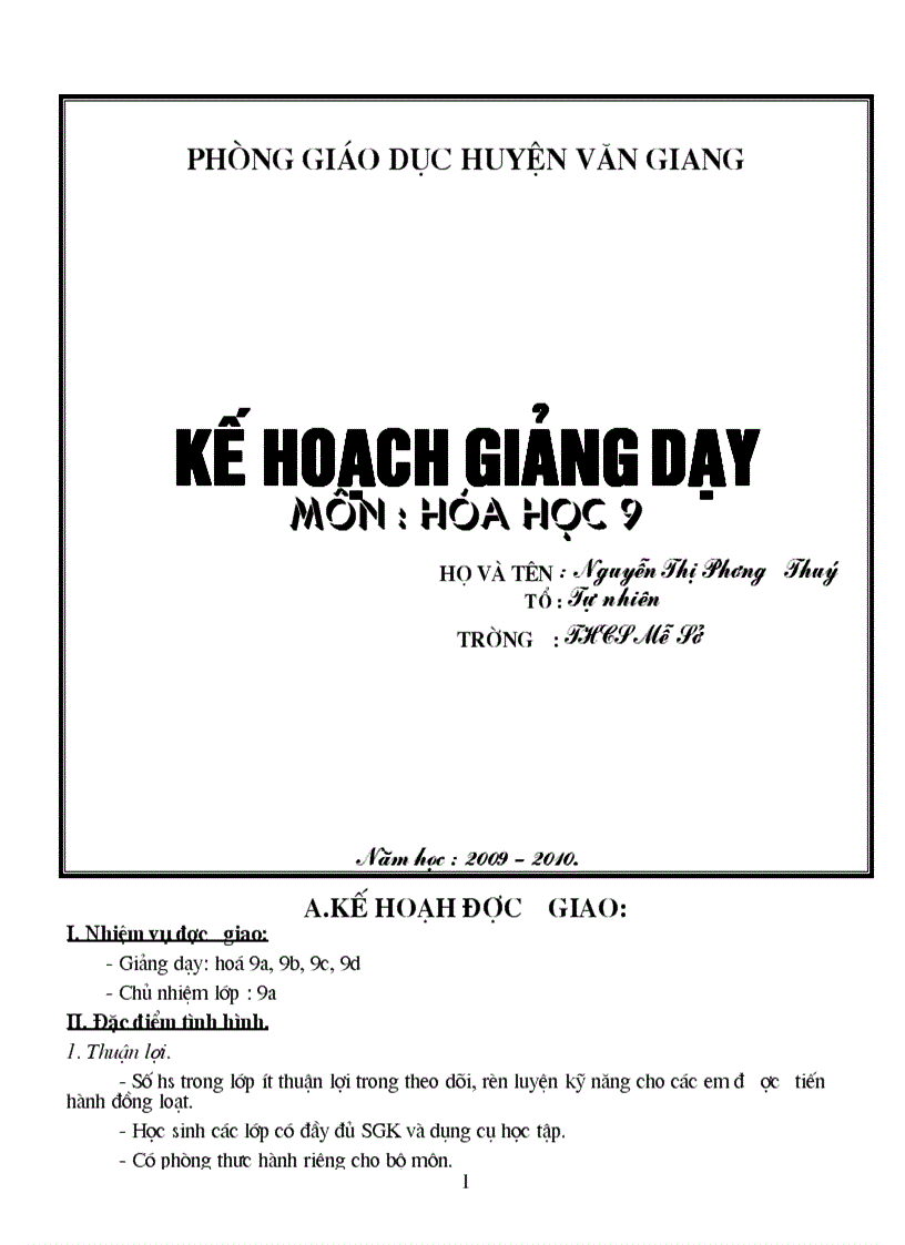 Ke hoach hoa 9 dung duoc