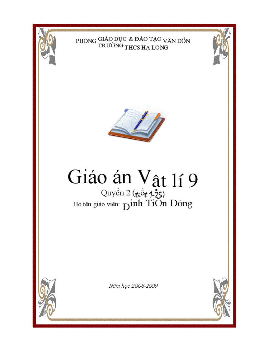 Bìa Giáo án Đẹp Cứ Chê Thoải Mái