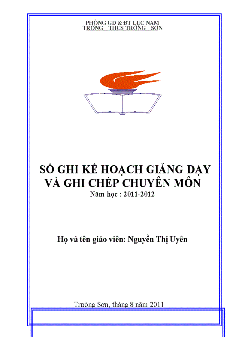 Kế hoạch chuyên môn mới nhất 2011 2012
