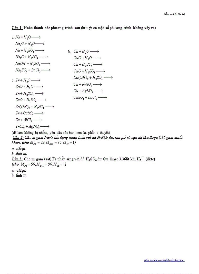 Bài kiểm tra đừng tải về nhá ko hay đâu