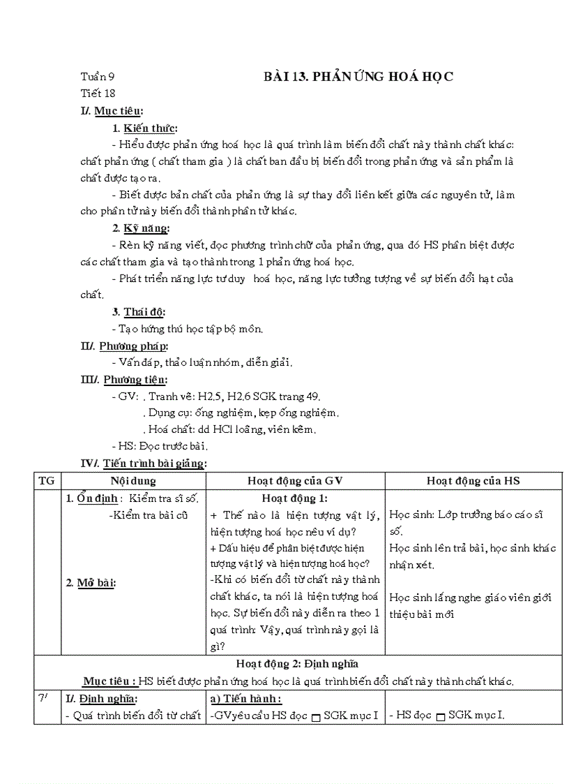 Phản ứng hóa học tt