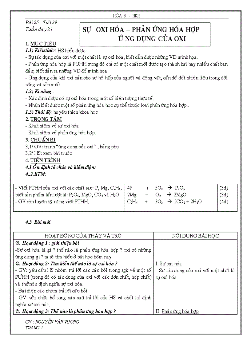 Tiết 39 sự oxi hóa hk2 nh 2011 2012
