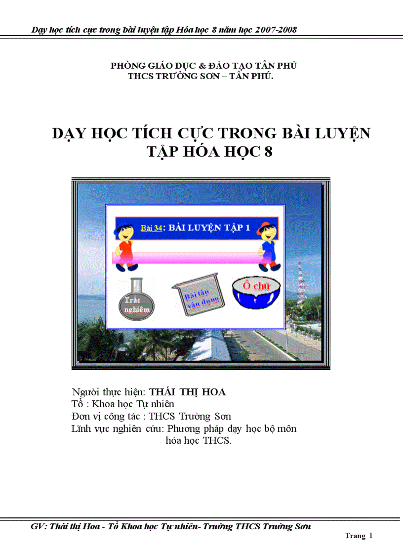 Skkn day hoc tich cuc trong bai luyen tap hoa hoc8 2008 1