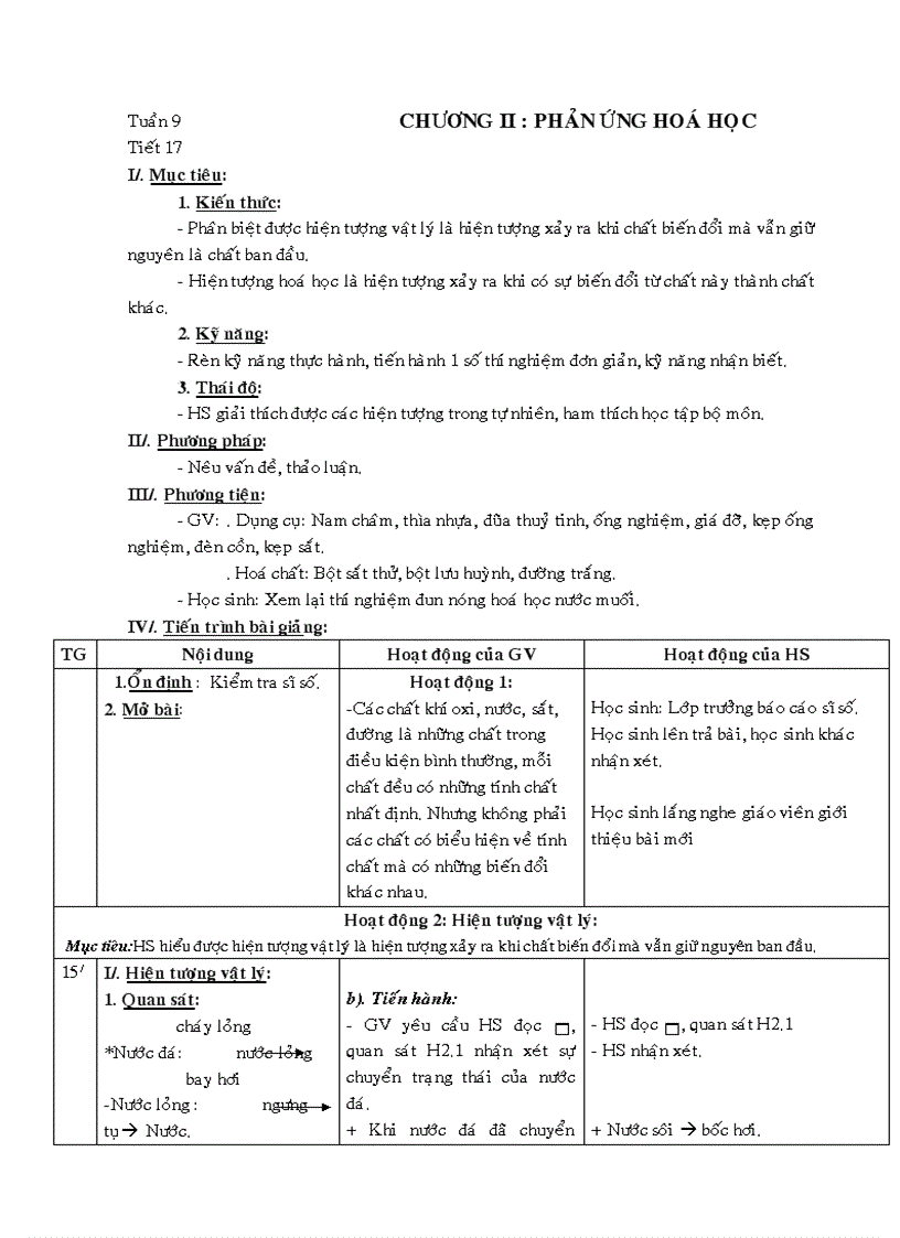 Phản ứng hóa học