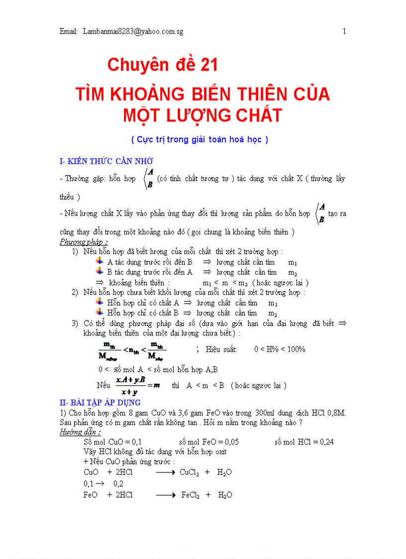 Tổng hợp kt và 34 chuyên đề BDHSG P2