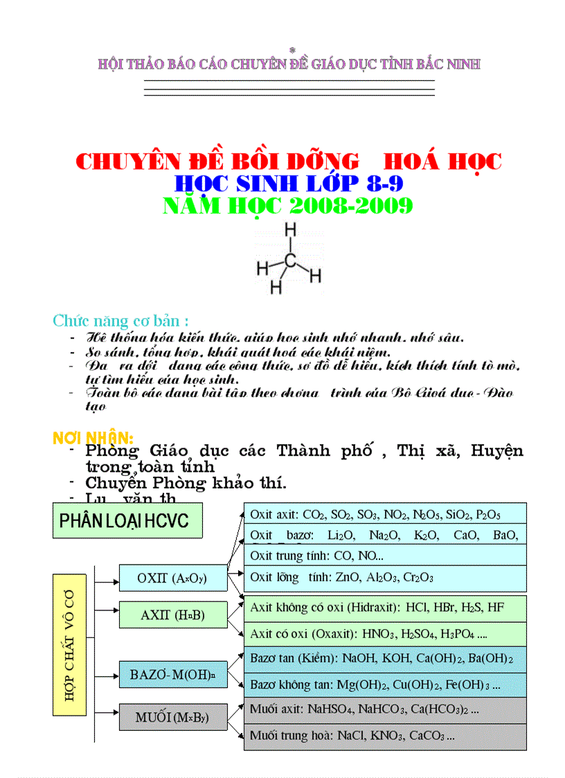 Ôn thi Hóa Học lớp 8 9 hay lém