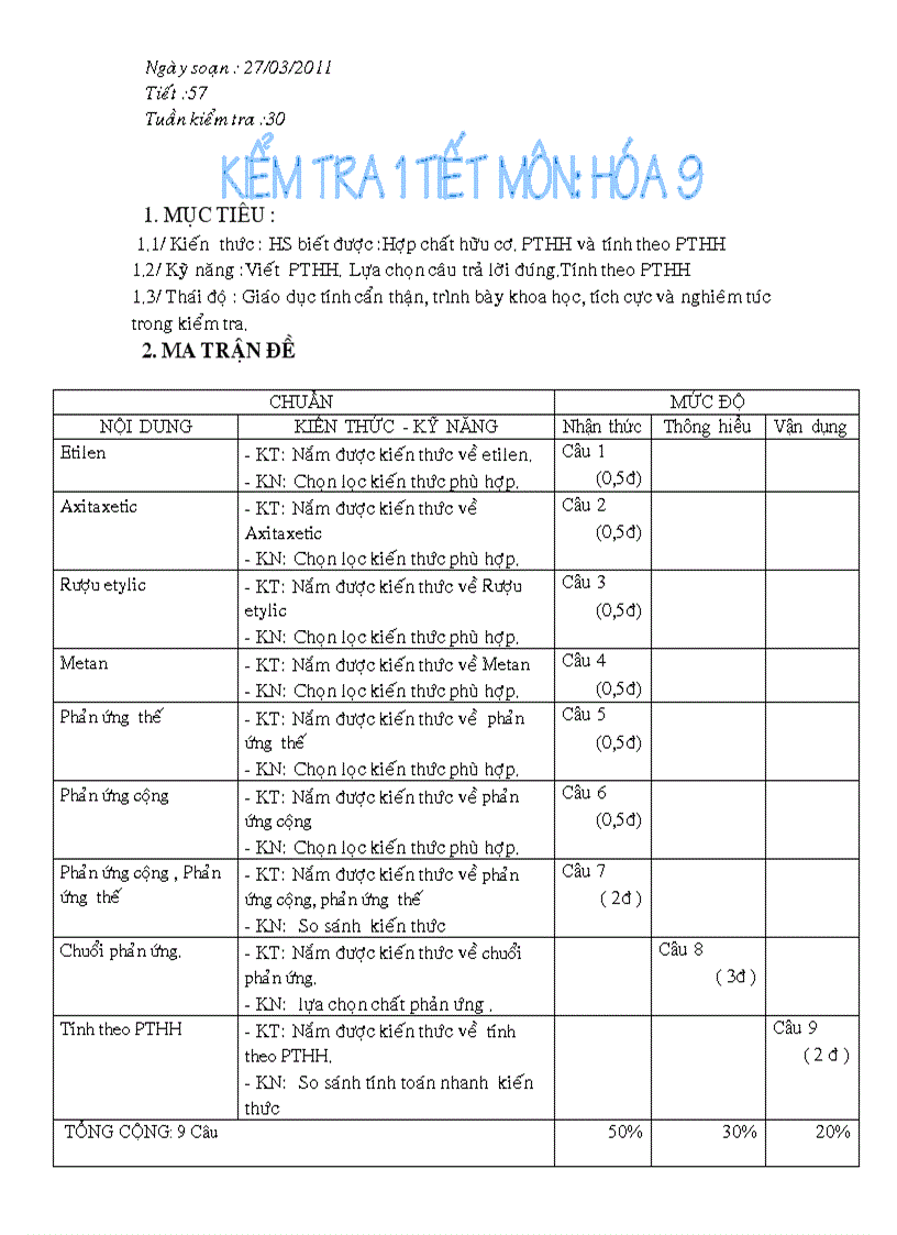 Tiết 57 kt 1t