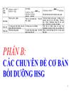 Tổng hợp các chuyên đề ôn tập Hoá THCS