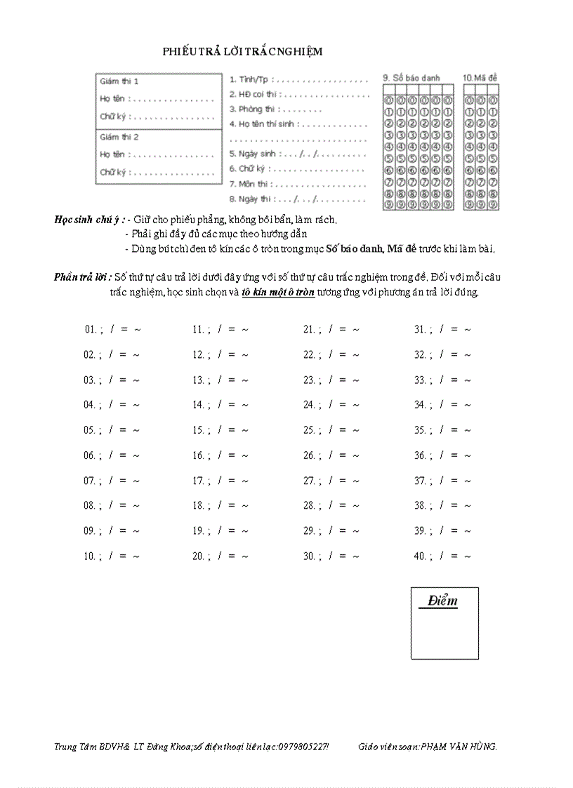 Thi thử đại học khối 10 lần 2