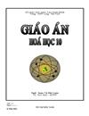 Giáo án hóa 10 ban cơ bản chương I II