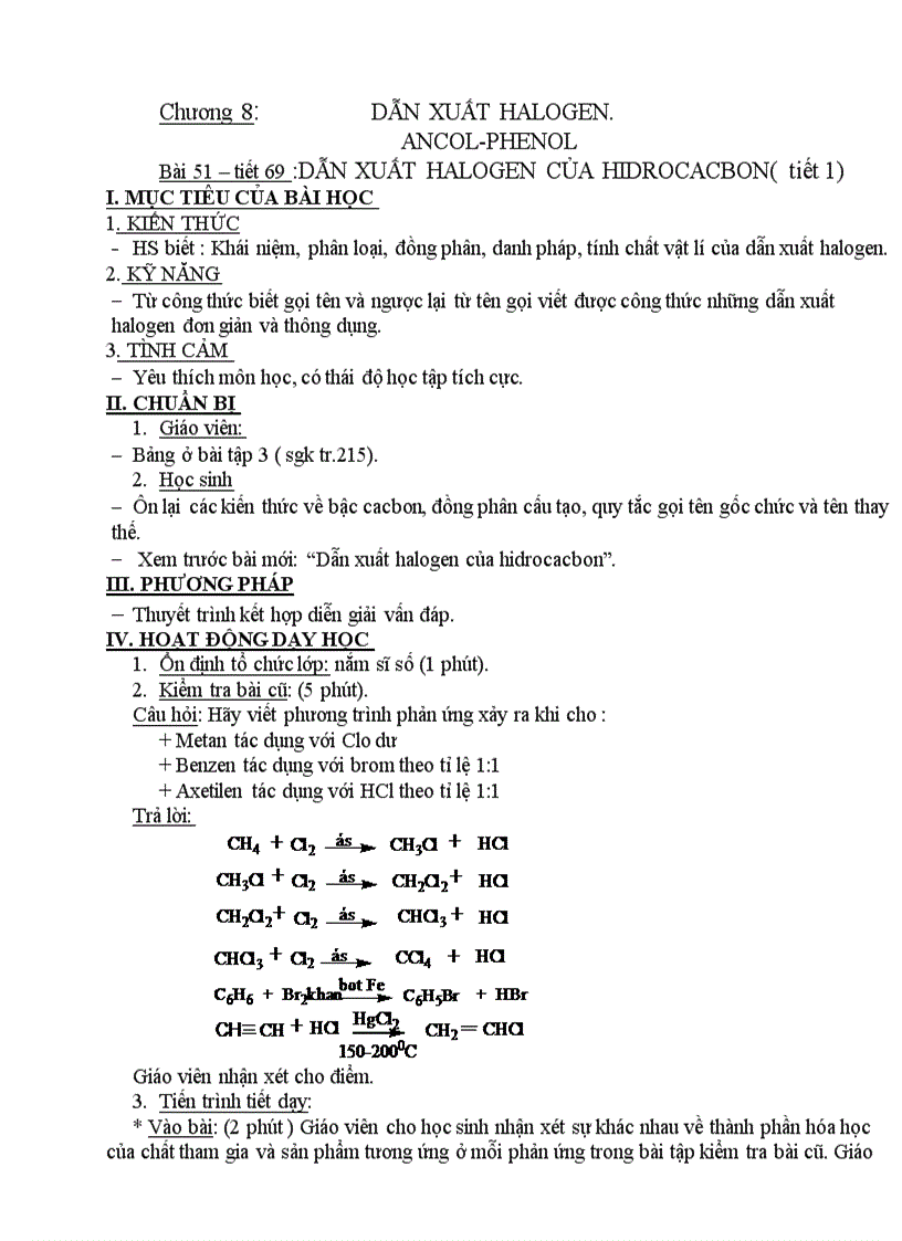Bai 51 dan xuat halogel cua hydrocacbon