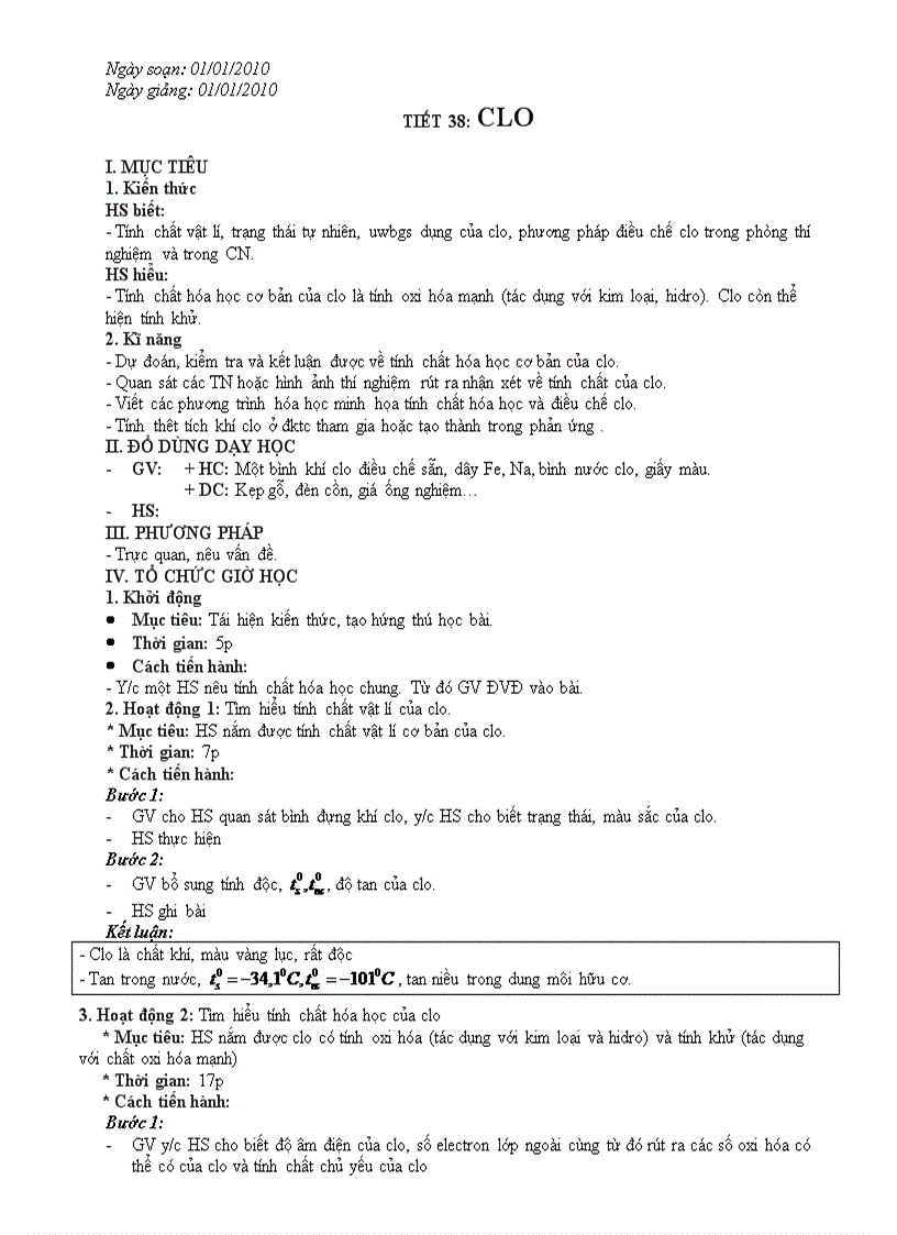 GA 10 khong cot Bai Clo