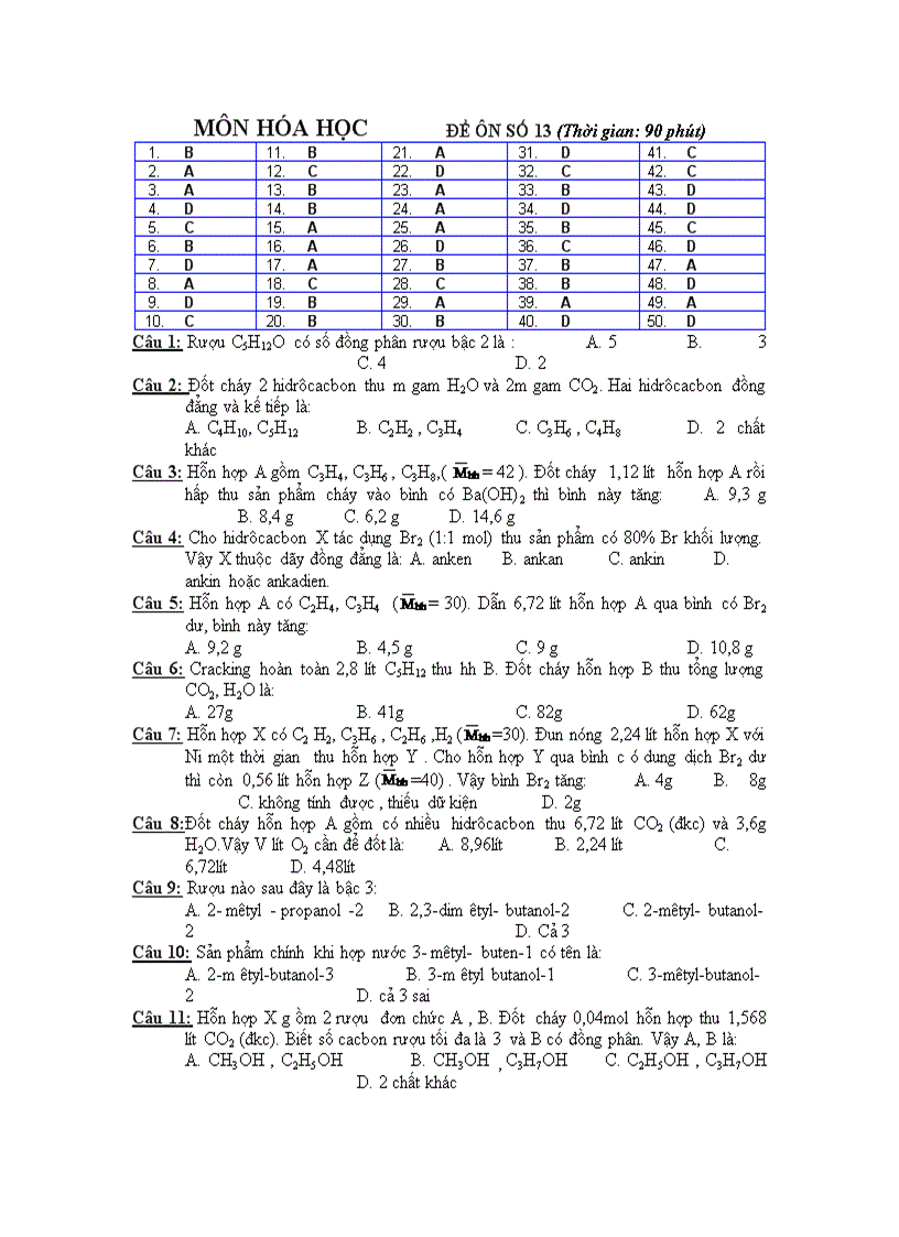 Đề đáp án Nguyễn Tấn Trung 13