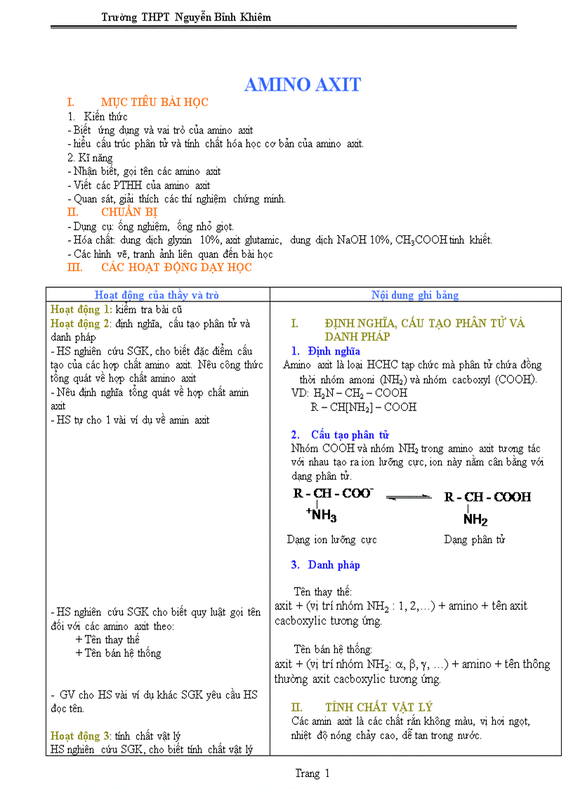 Bộ GA12 NC của các trường THPT thuộc Sở GDDT Tỉnh BRVT