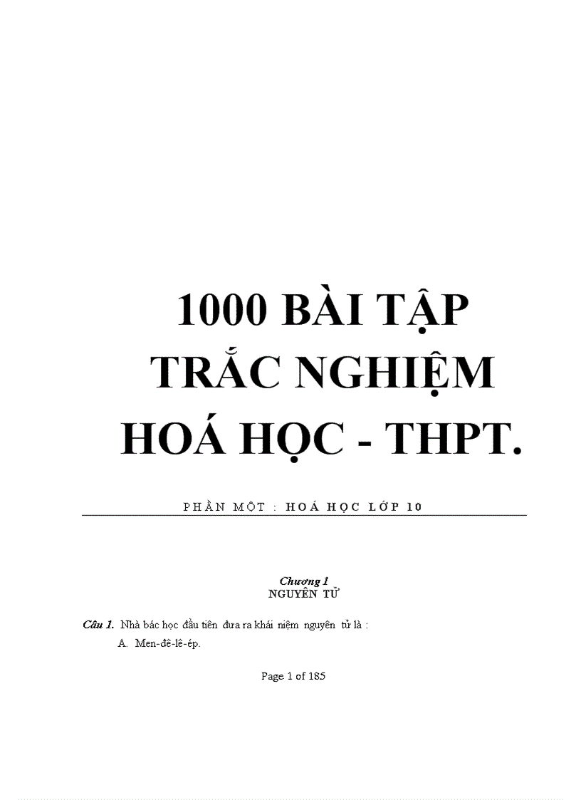 1000 bai tap trac nghiem hoa hoc