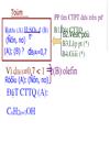 Bổ trợ kiến thức hóa học 12 P2