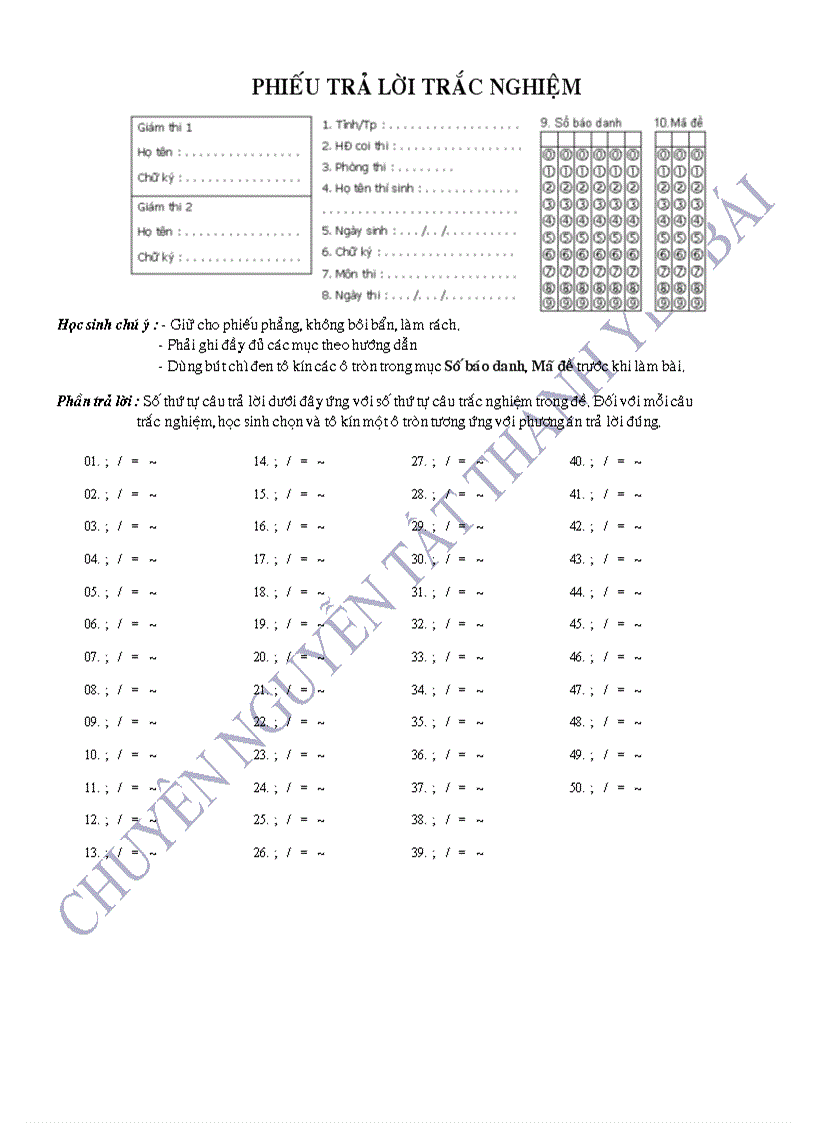 Đề thi thử đại học chuyên yên bái 2009 lần i thi ngày 25 tháng 3 năm 2009