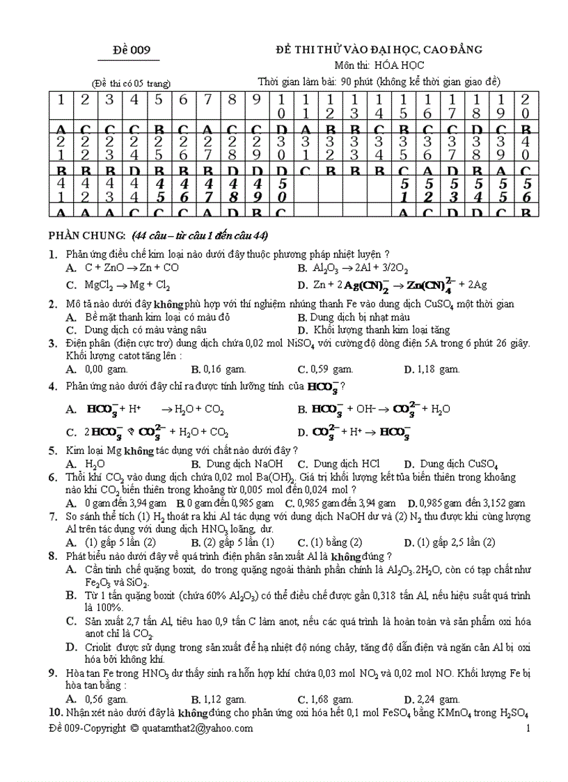 Đề đáp án Nguyễn Tấn Trung 09