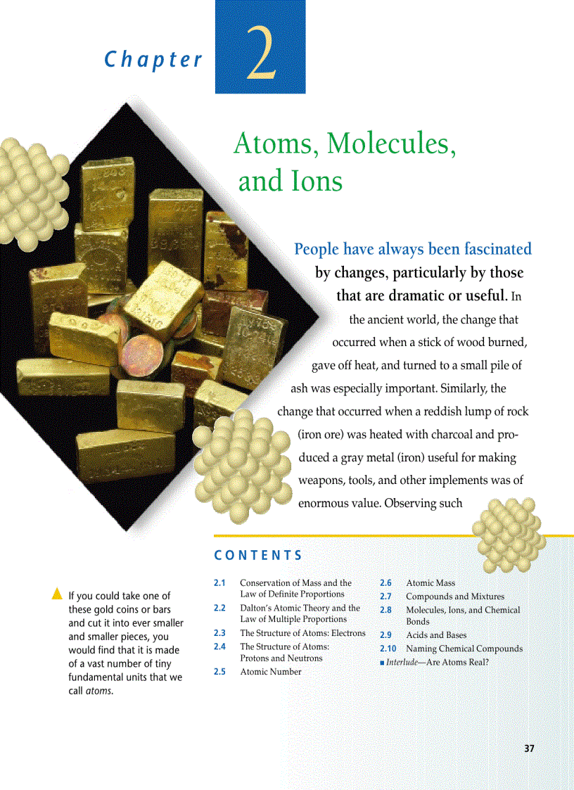 Ch02 Atoms Molecules Ions