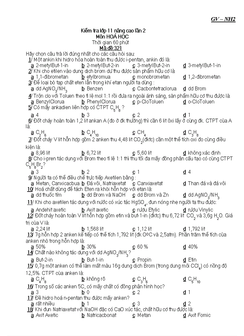 Hungmanu KT lớp 11NC ki 2