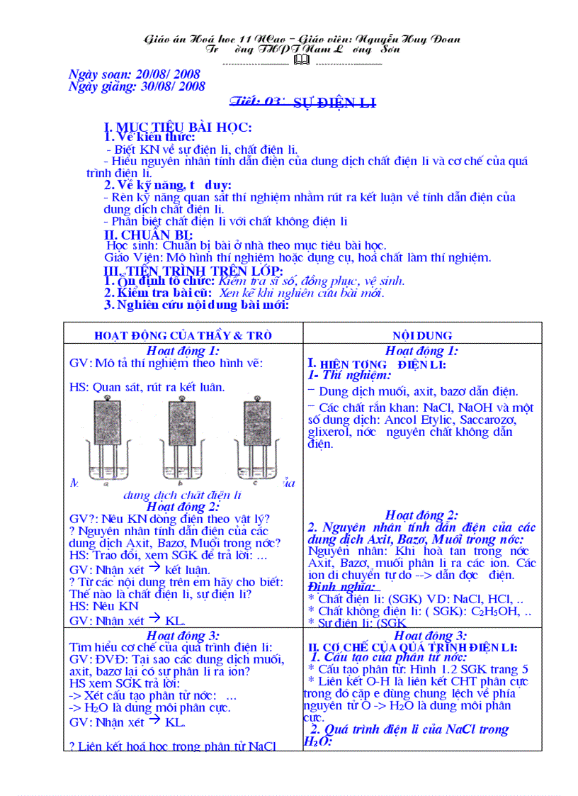 Hoa hoc 11 nang cao chuong I