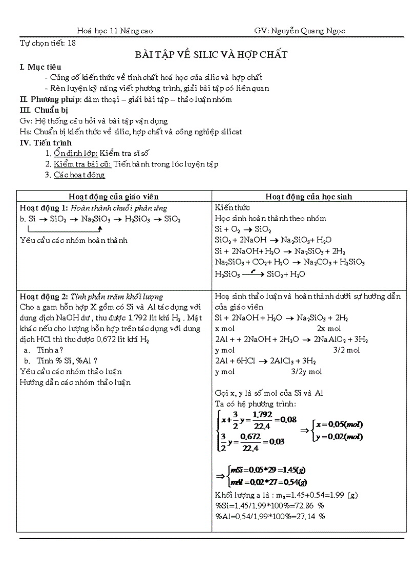 GA Tự chọn 11NC Phần 18