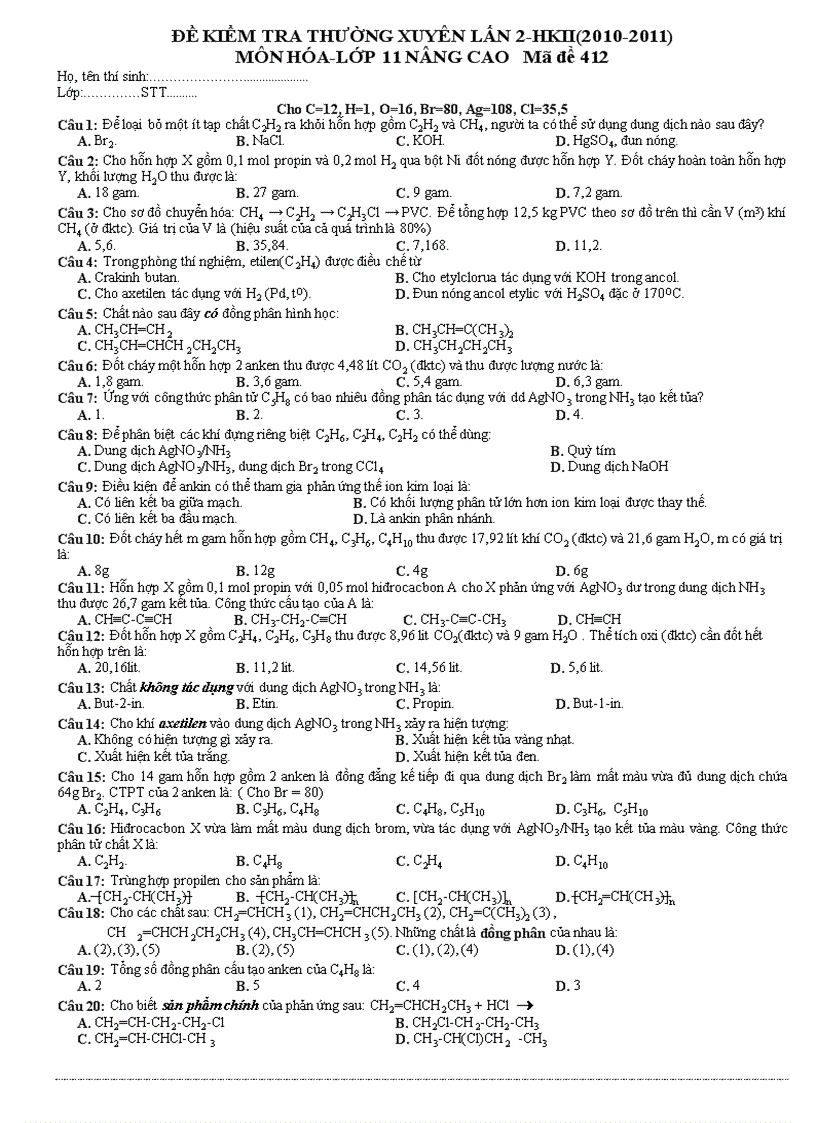 Kttx 11nc lần 2 hkii coda 2010 2011