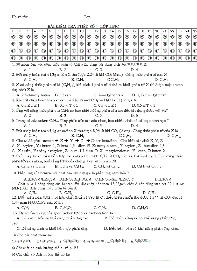 Đề kt 1tso 4 11nc hay