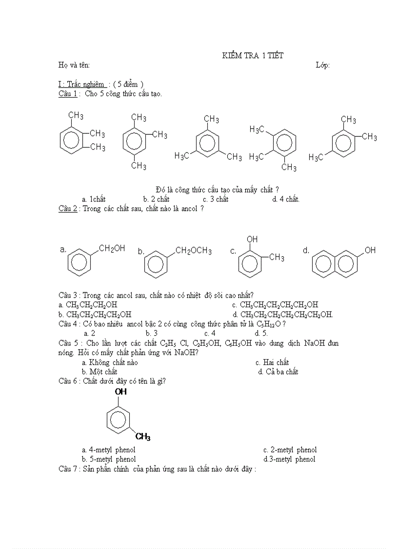 Kiem tra hoa 11cb ancol phenol