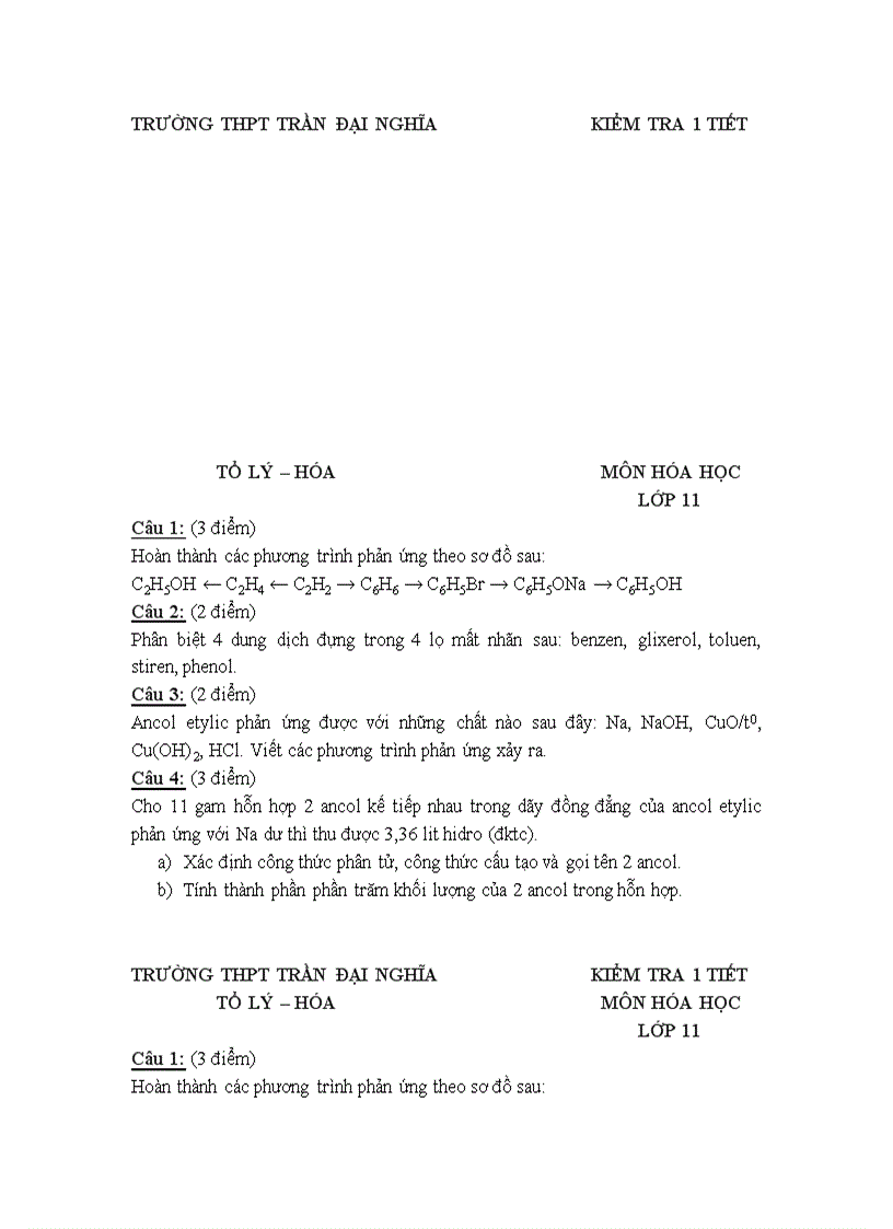 Hóa hay cua THPT Phạm Văn Đồng Q Ngãi